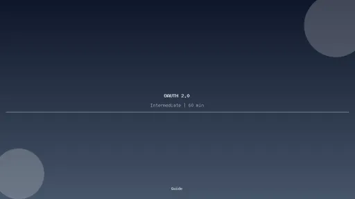 Implementing OAuth 2.0 Authentication